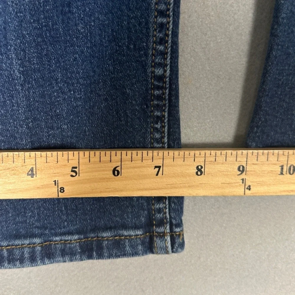 Levis 505 Jeans Mens 34X34 Blue Regular Fit Straight Leg Distressed 5-Pocket EUC